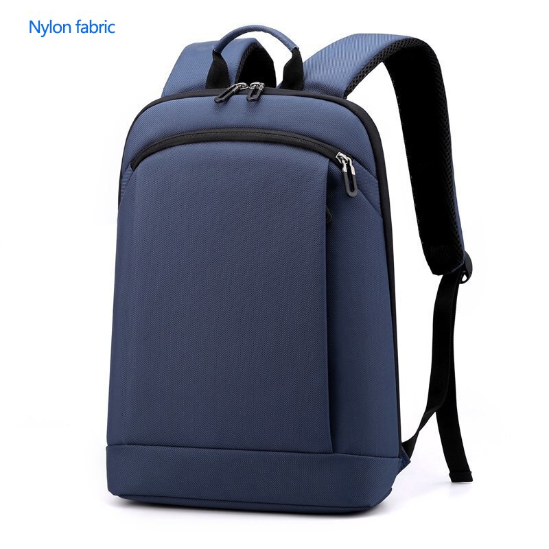 IKE MARTI-mochila fina para ordenador portátil Unisex, bolsa de trabajo de oficina de 15,6 pulgadas, de negocios, color negro: nylon blue