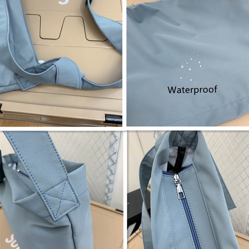 Vrouwen School Messenger Tassen Voor Vrouwen Schouder Dames Handtas Solid Grote Capaciteit Nylon Canvas Schoudertas Vrouwelijke Tassen