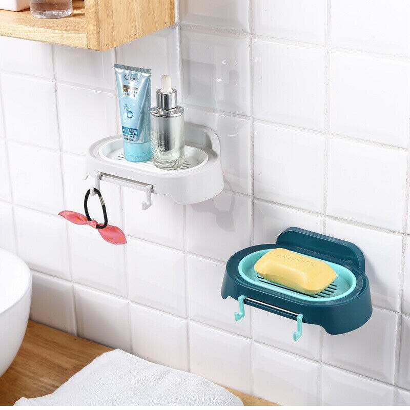 Porte-savon flexible en silicone pour salle de bain, 4 couleurs, support de rangement, boîte à savon, plateau, boîte de vidange