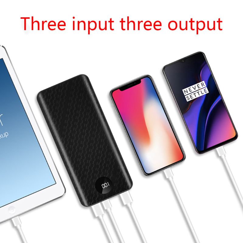 Funda para banco de energía QC 3,0, carga rápida, batería externa 3,0, caja de carga rápida, accesorios