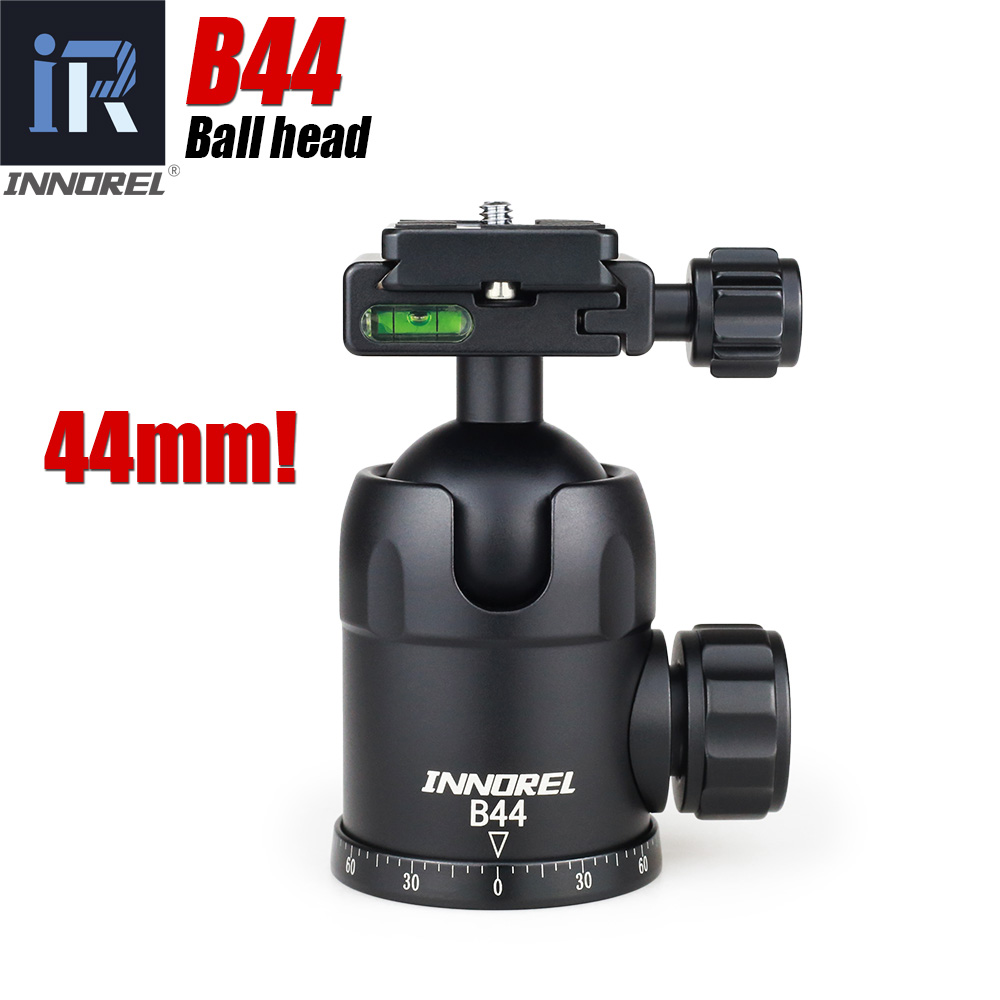 Innorel-tripé panorâmico de liga de alumínio b44/b36/b32 para câmera, carga máxima de 15/12/8kg, placa de liberação rápida, para lente telegráfica: B44