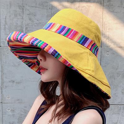 Rubyvicky lente zomerhoed dameshoed voor dames zonnehoed opvouwbare japanse eenvoudige dames vissershoed: 1
