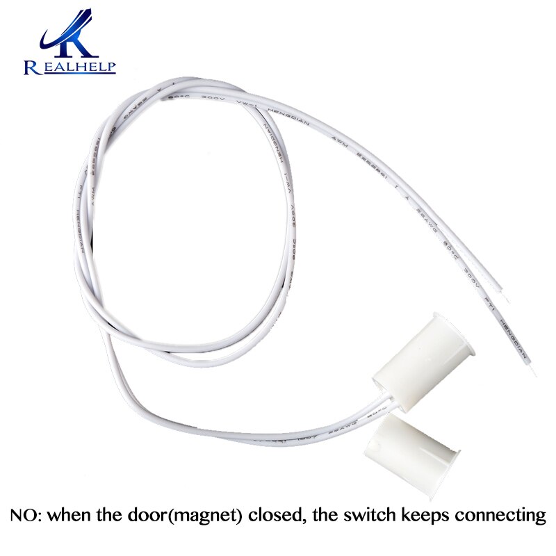 Small Size Magnetic Contacts Recessed Mount Compact Contacts Thick plastic shell resists crushing Magnetic Contact Switch: White NO