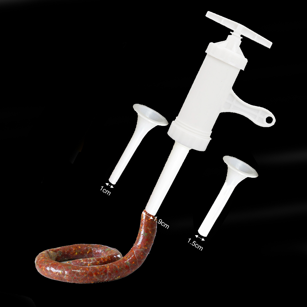 Manual Sausage Stuffer Tools Food Grade Plastic Sausage High Capacity Kitchen Meat Making Tools: 10 15 19MM Stuffer