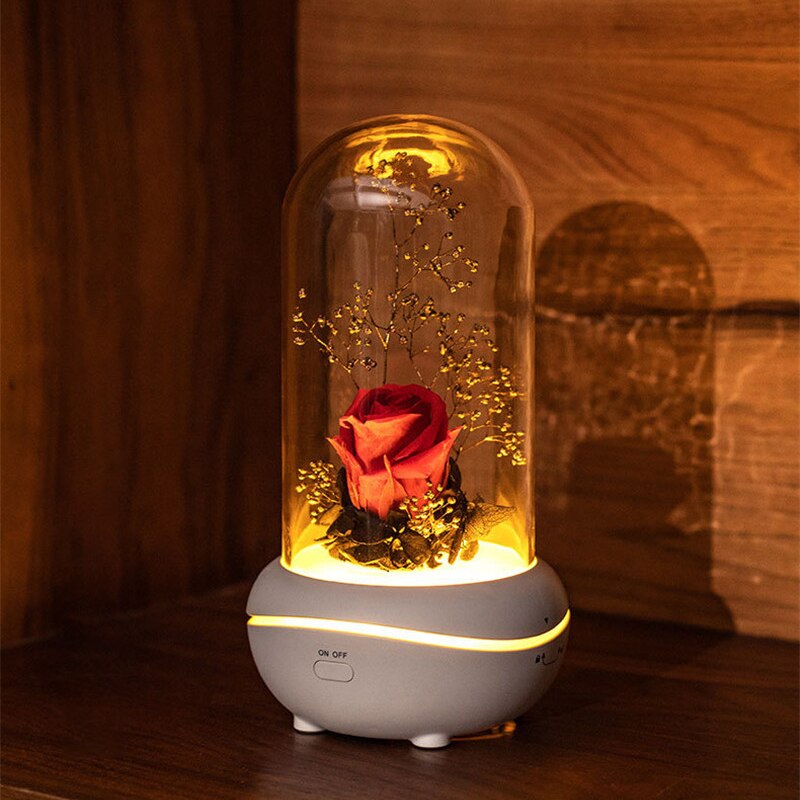 Eloole aromatherapie diffuser usb luchtbevochtiger etherische olie verspreider zonder water voor thuis led-lamp met 5 wattenschijfjes