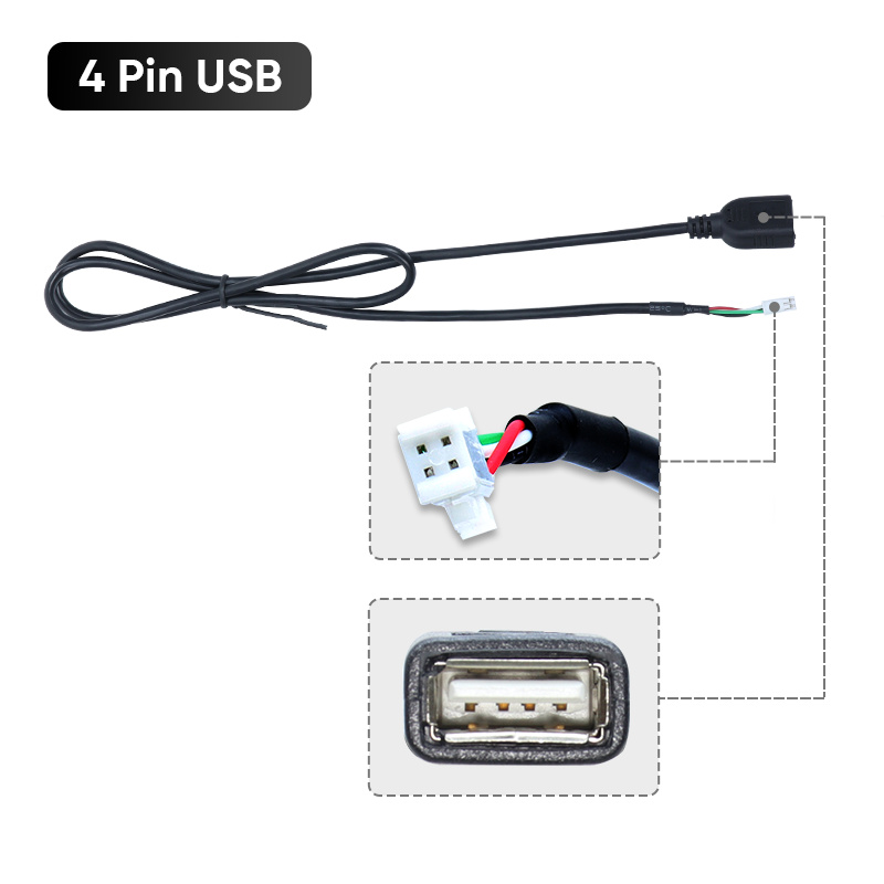 Car Head Unit Stereo Wire Harness Kit Compatible For XY AUTO Android Solution Interface RCA USB GPS 4G Antenna Audio Video Cable: Orange