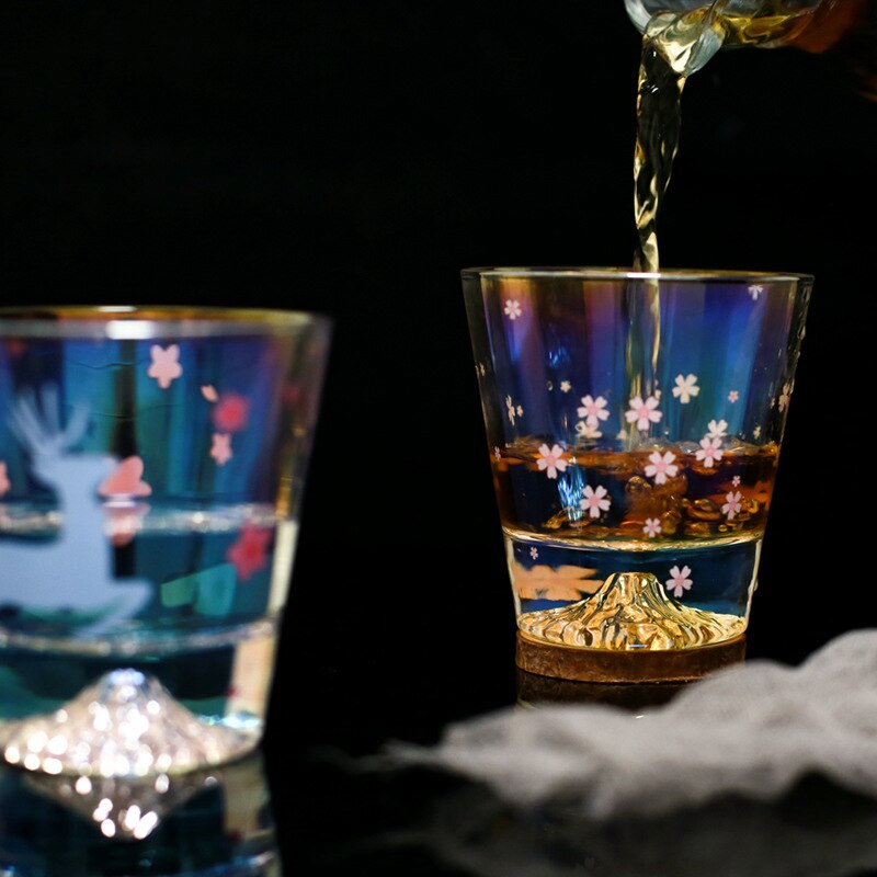 Zooobe 270ml fujiyama glas te vand vin krus kop whisky flaske bar restaurant tilbehør køkken dekoration
