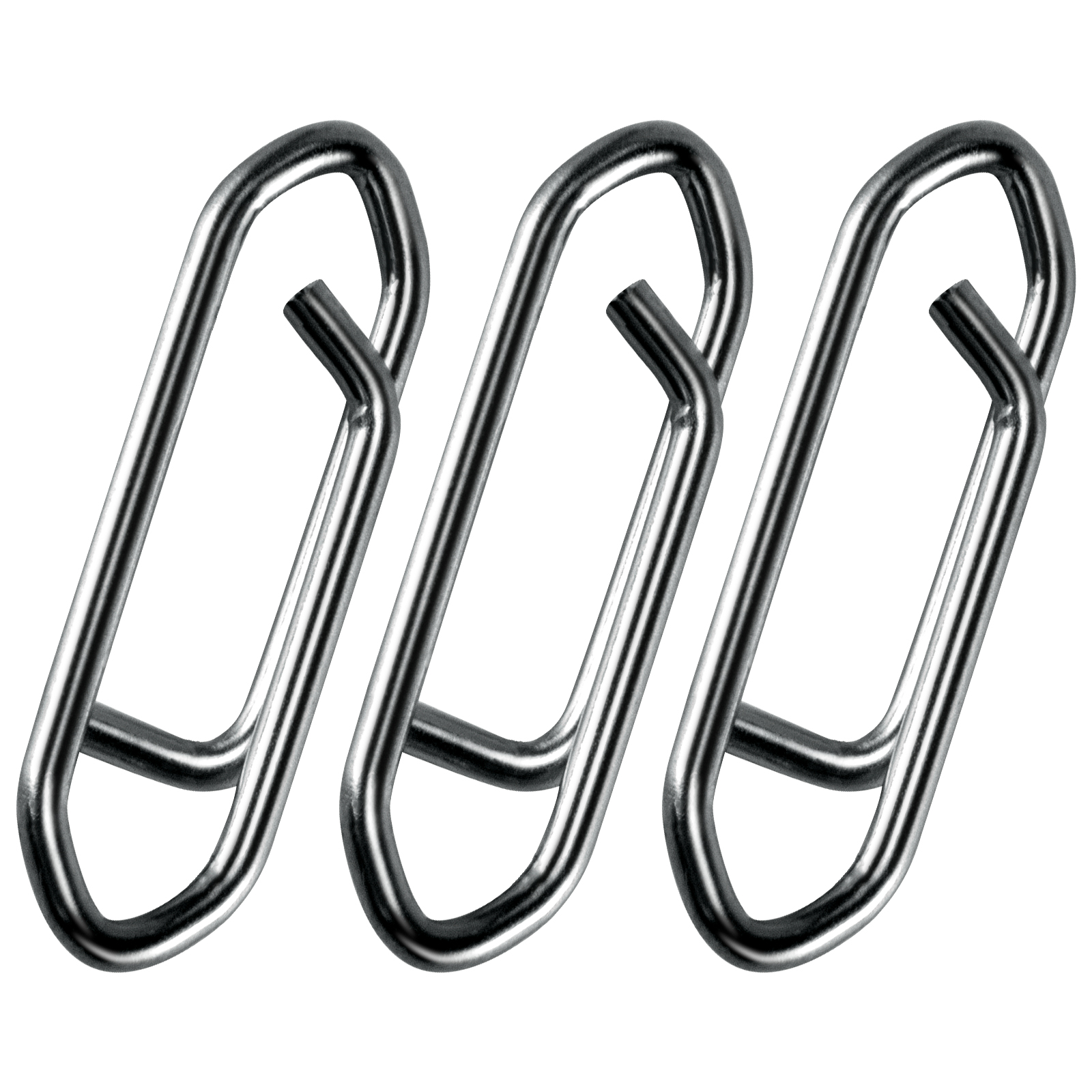 50pc Fishing Snap Power Clip Stainless Steel Speed Clip Topwater Clip Quick Change Fast Link Connector for Crankbait Swimbait