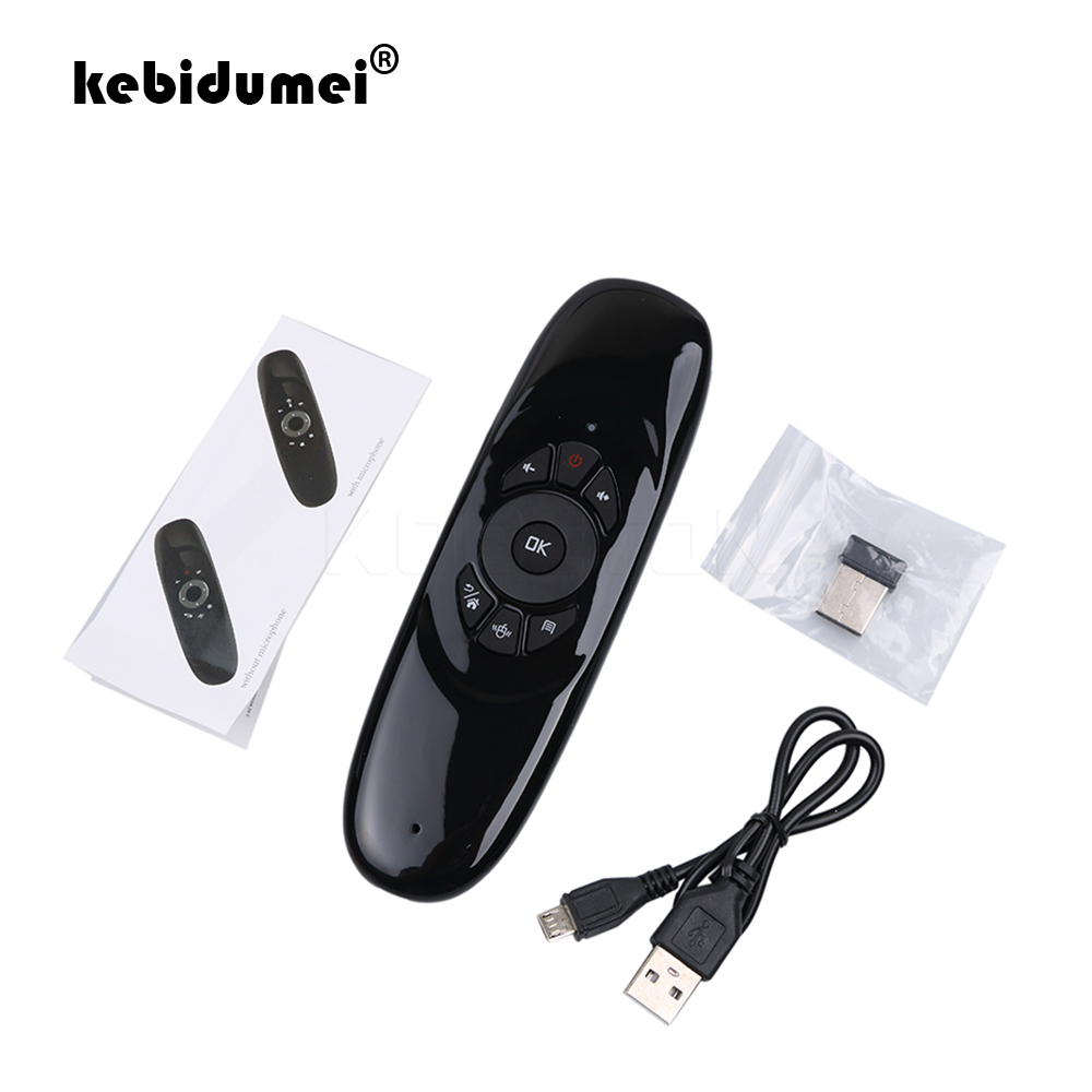 Kebidumei Air Mouse C120 Draadloze Game Toetsenbord Voor Android Afstandsbediening Oplaadbare 2.4Ghz Toetsenbord Voor Smart Tv Mini Pc