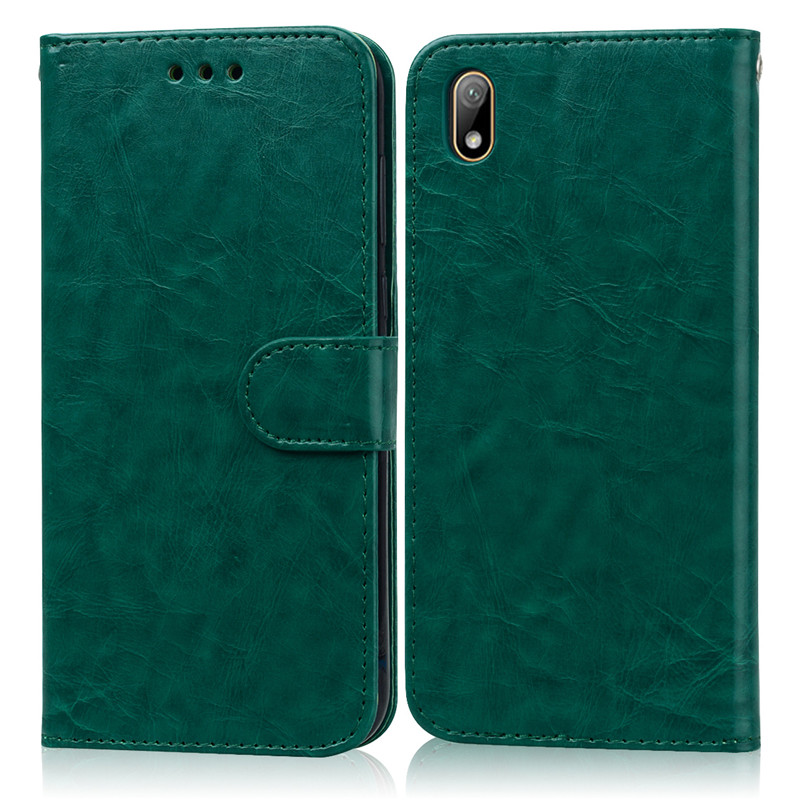 Voor Huawei Y5 Case Flip Portemonnee Lederen Case Voor Huawei Y5 Case Y 5 AMN-LX9 AMN-LX1 AMN-LX2 AMN-LX3 Case Fundas: Dark Green