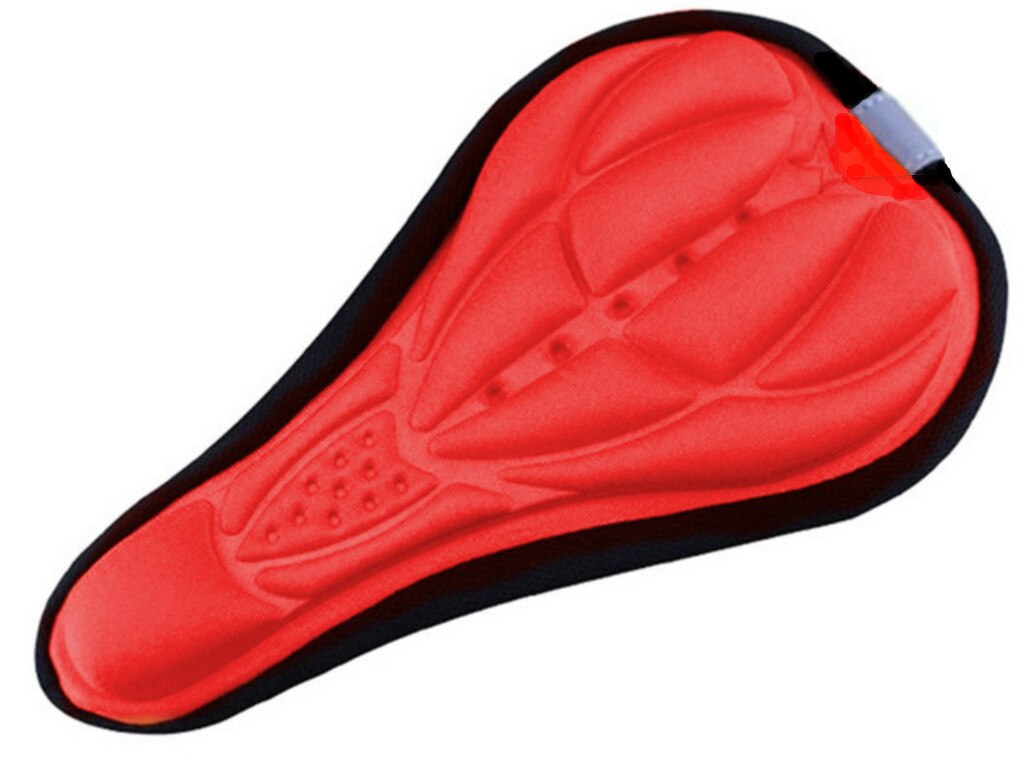 Housse de siège de vélo BMX, tapis de selle de vélo, Super doux, éponge 3D en Silicone, coussin de cyclisme confortable et respirant: Red