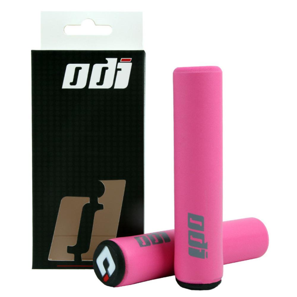 Poignée en silicone pour guidon de vélo montagne route VTT,couverture poignées anti-dérapant, accessoires cyclisme, 2 pièces,: pink