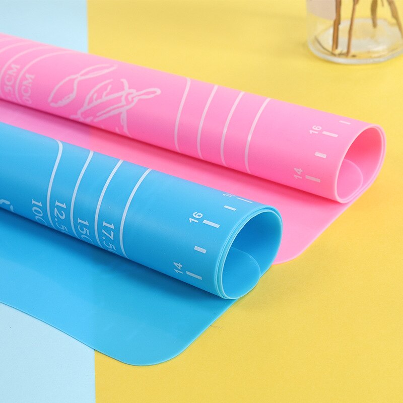 Extra Large Silicone Pastry Mat Extra Thick Non Stick Baking Mat with Measurement Fondant Mat Counter Mat Dough Rolling Mat