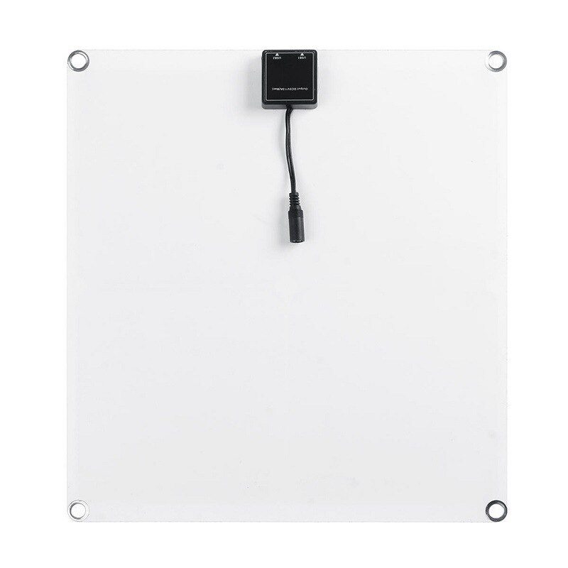 50W Solar Panel Kit DC 12V Dual USB 5V Portable Solar Charger Waterproof Panel Solar Cells Phone Power Bank + 10A-60A Controller