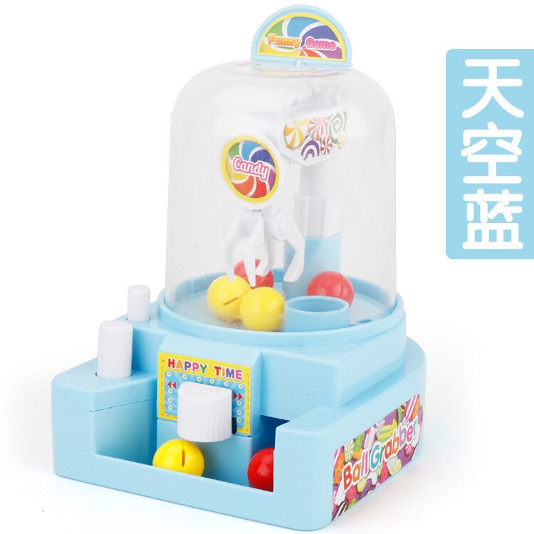 Plastic Ball Grabber Game Candy Handheld Machine Children Educational For Action Coordination Lightweight Recreational Machine: Blue