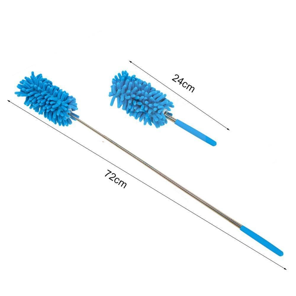 Telescopic Microfiber Dust Collector House Cleaning Feather Scalable Duster Dust Microfiber Tabletop Chenille Brush Cleanin F5M8