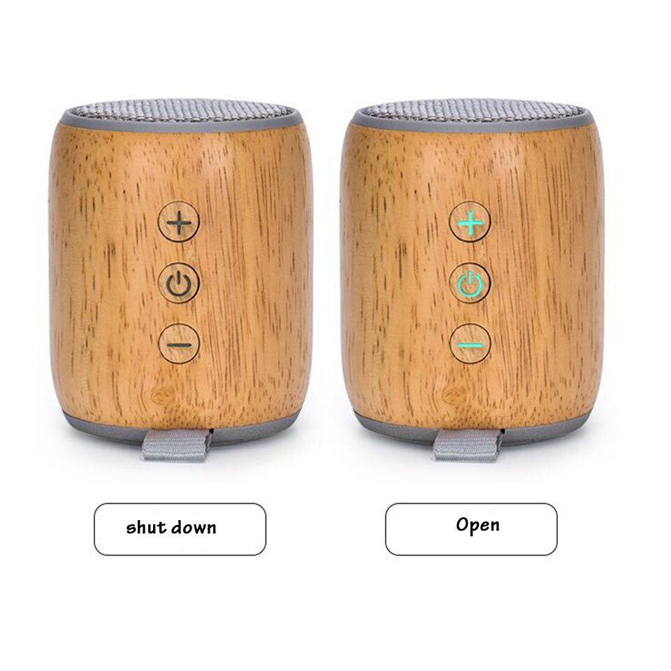 Draagbare Draadloze Bluetooth Speaker Houten 3 w Subwoofer Geluid Systeem Stereo Muziek Surround Radio FM Desktop voor iPhone Android