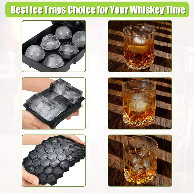 De silicona fabricante de cubitos de hielo de panal de bandejas de cubitos de hielo de silicona molde de hielo para whisky de formas para hielo dulce pastel Chocolate moldes