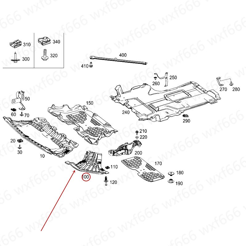 Auto Motor guard Bodem spatbord Geschikt voor Klasse E W213 E180 E200 E250mer ced es-worden nzE300L Bottom cover underbody trim