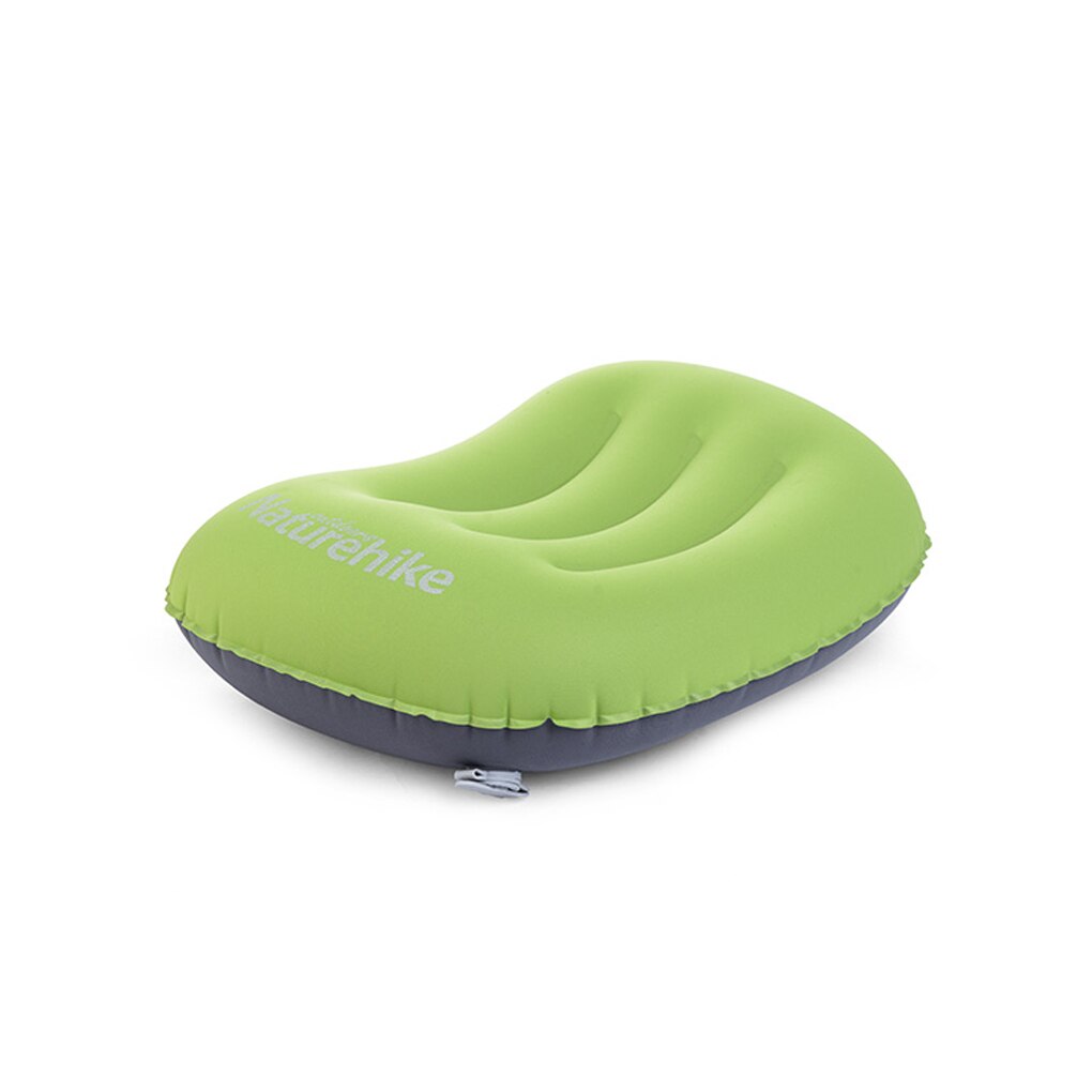 Almohada de aire autoinflable de , cojín para viaje, oficina, almohada inflable plegable, útil