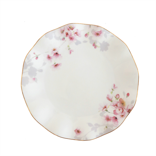 Keramische Luxe Thee Kopjes En Schoteltjes Set Plaat Espresso Koffie Beker Porselein Leuke Kahve Fincan Takimlari Woondecoratie EA60BD: 8-inch dessert plate