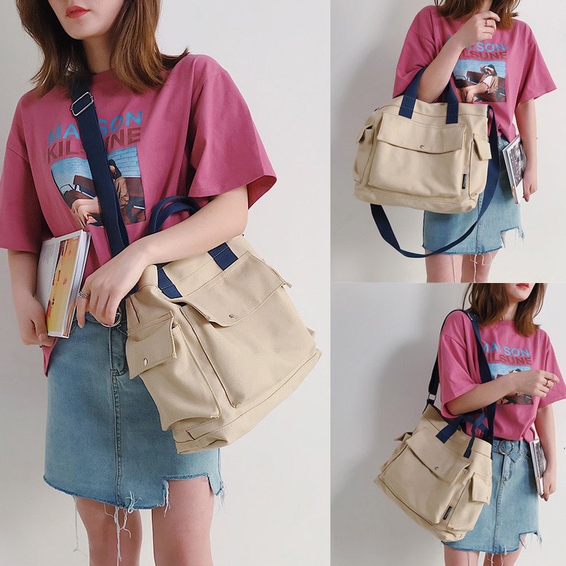 frauen Handtaschen Schulter Tasche Mit Große Kapazität leinwand Schulter Taschen Casual Messenger Taschen