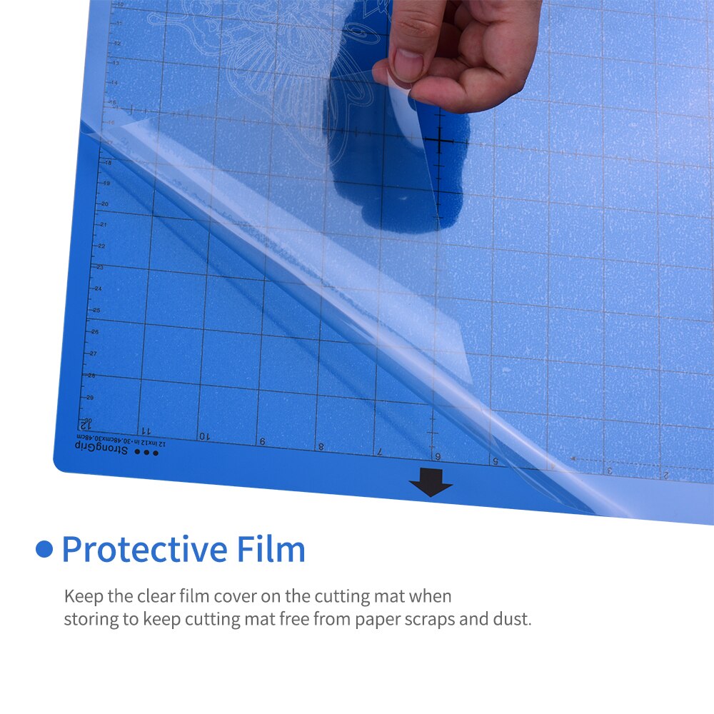 3Pcs 12*12Inch Non-Slip Replacement Cutting Mat StrongGrip/StandardGrip/LightGrip Adhesive Gridded Cutting Mats Cutting Machine