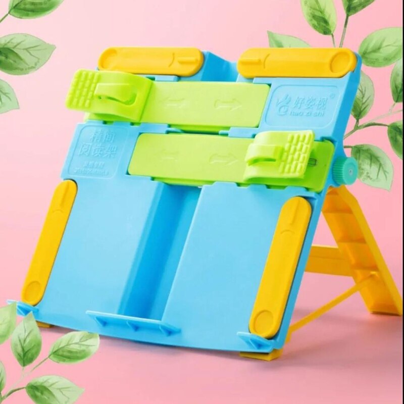 Adjustable Kids Children Reading Shelf Holder Portable Folding Book Stand Support Desk Organizer for Office School Supplies
