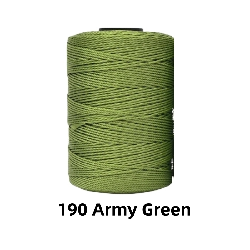 1,5 mm 200 m Häkel-Strickgarn, DIY-Handwerk, Eisseide, Polypropylen-Garn für Hütte, NäHenne, Taschen, mehrfarbiger Häkelgarn: Kaffee