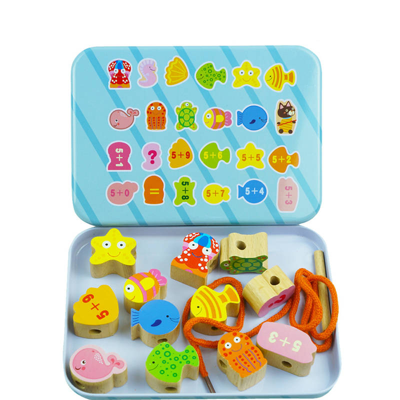Taimsky Wooden Puzzle Toy - Farm Animal Dress Up Jigsaw - Cartoon Style - TY-740: 1