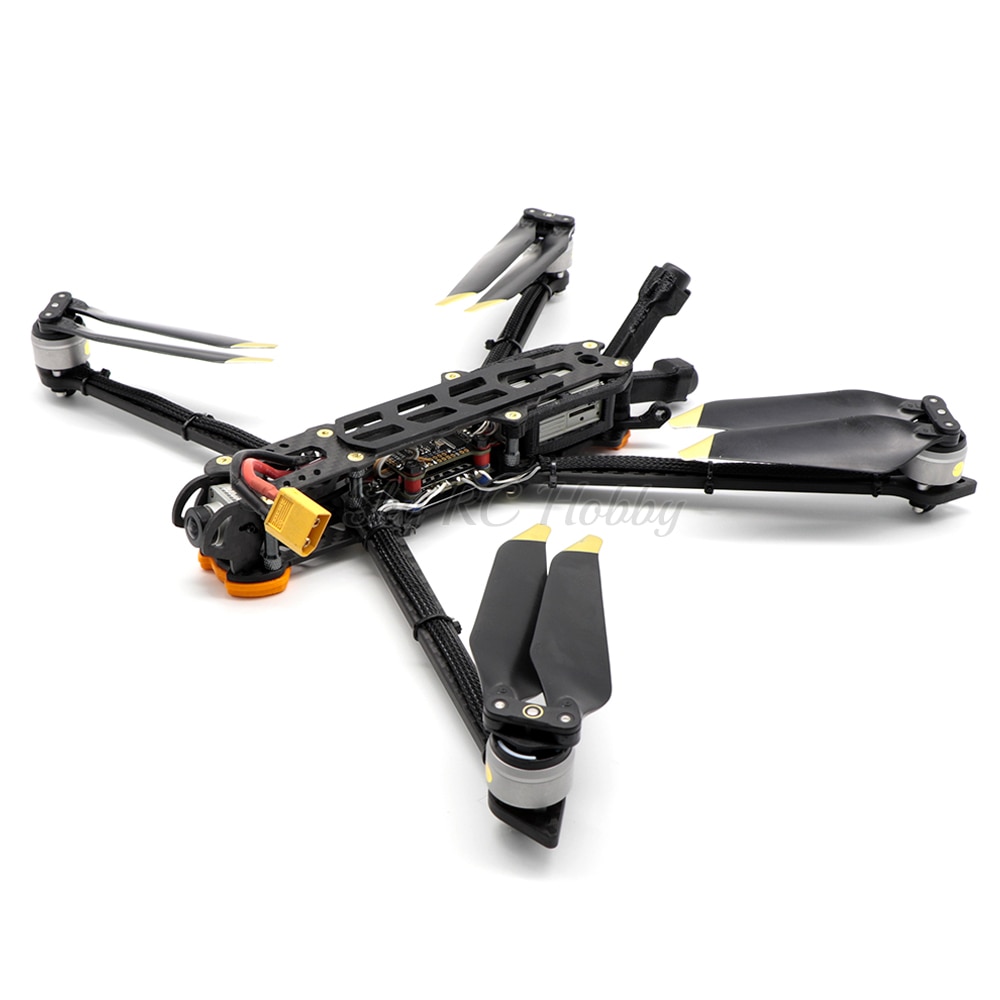 Andy HD8 350Mm 350 8Inch Quadcopter Freestyle Frame Kit Met 5Mm Arm Tpu 3D Afdrukken Onderdelen/8331 Propeller Voor Fpv Racing Drone
