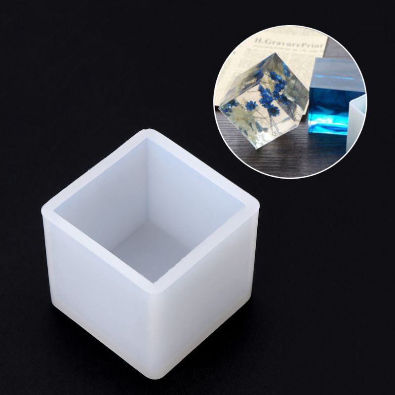83XC Silicone Mold 3D Cube DIY Desk Decoration Jewelry Making Pendant Tools Handmade Crafts Epoxy Resin Molds 40mm