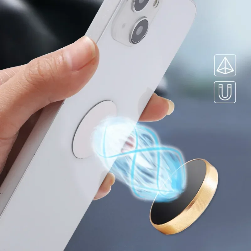 1/20 szt. Magnetyczna metalowa płytka do magnetycznego uchwytu samochodowego na telefon uniwersalny arkusz żelaza stojak na naklejki uchwyt magnetyczny na telefon komórkowy