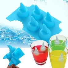Silicone Shark Shape Ice Mold Cube Maker Tray DIY Tools Cool Kitchen Tool Pudding DIY Drink Freeze Ice Mold