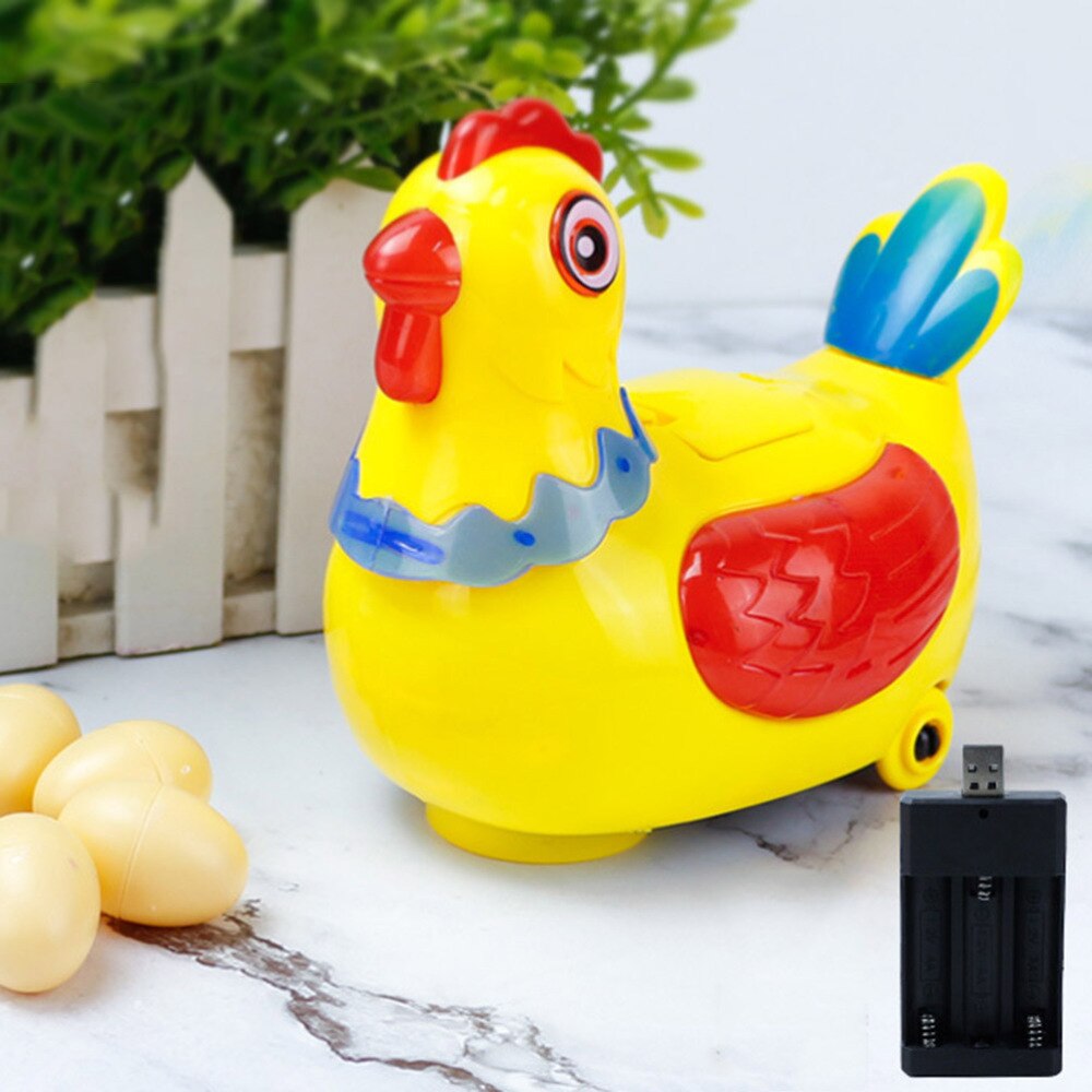 1 Set Kip Lay Ei Speelgoed Educatief Hen Lag Ei Speelgoed Grappige Kip Lay Ei Speelgoed Voor Meisje Met 3 stuks Ei Zonder Batterij Willekeurige Kleur