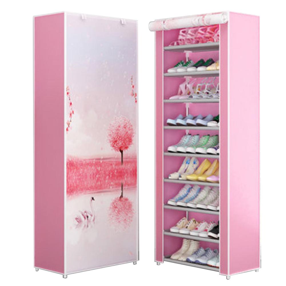9 lagen Schoenenrek Huishouden Stofdicht Opslagruimte Kleine Schoenen Plank Thuis Woonkamer Organizer Accessoires Schoenenrek: B