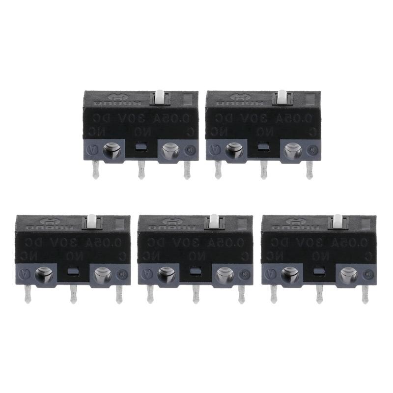 5 sztuk oryginalny HUANO mysz mikro przełącznik przycisk mikro: biały