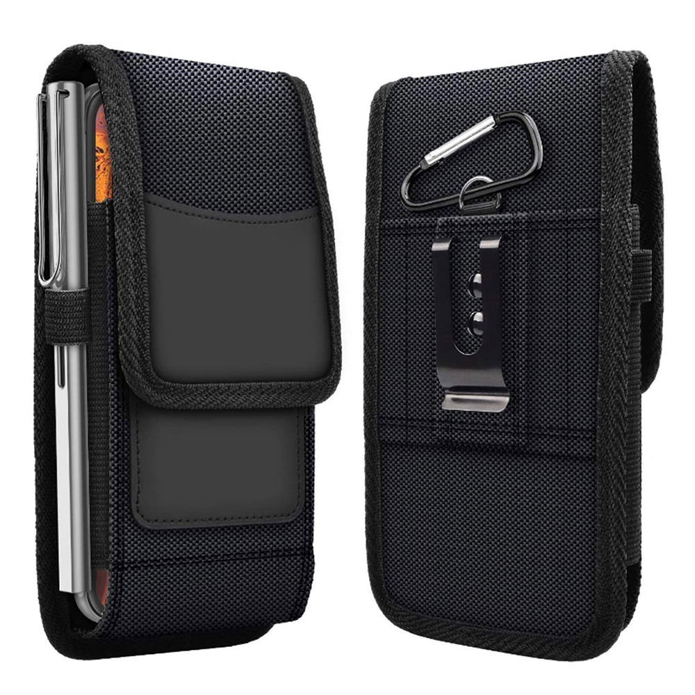 Nylon Case Voor Nuu A10L A11L A7L B10 Heren Taille Verpakking Riem Clip Mobiele Telefoon Pouch Holster Voor Oukitel c21 Pro C22 C25: Oukitel C22 / Vertical