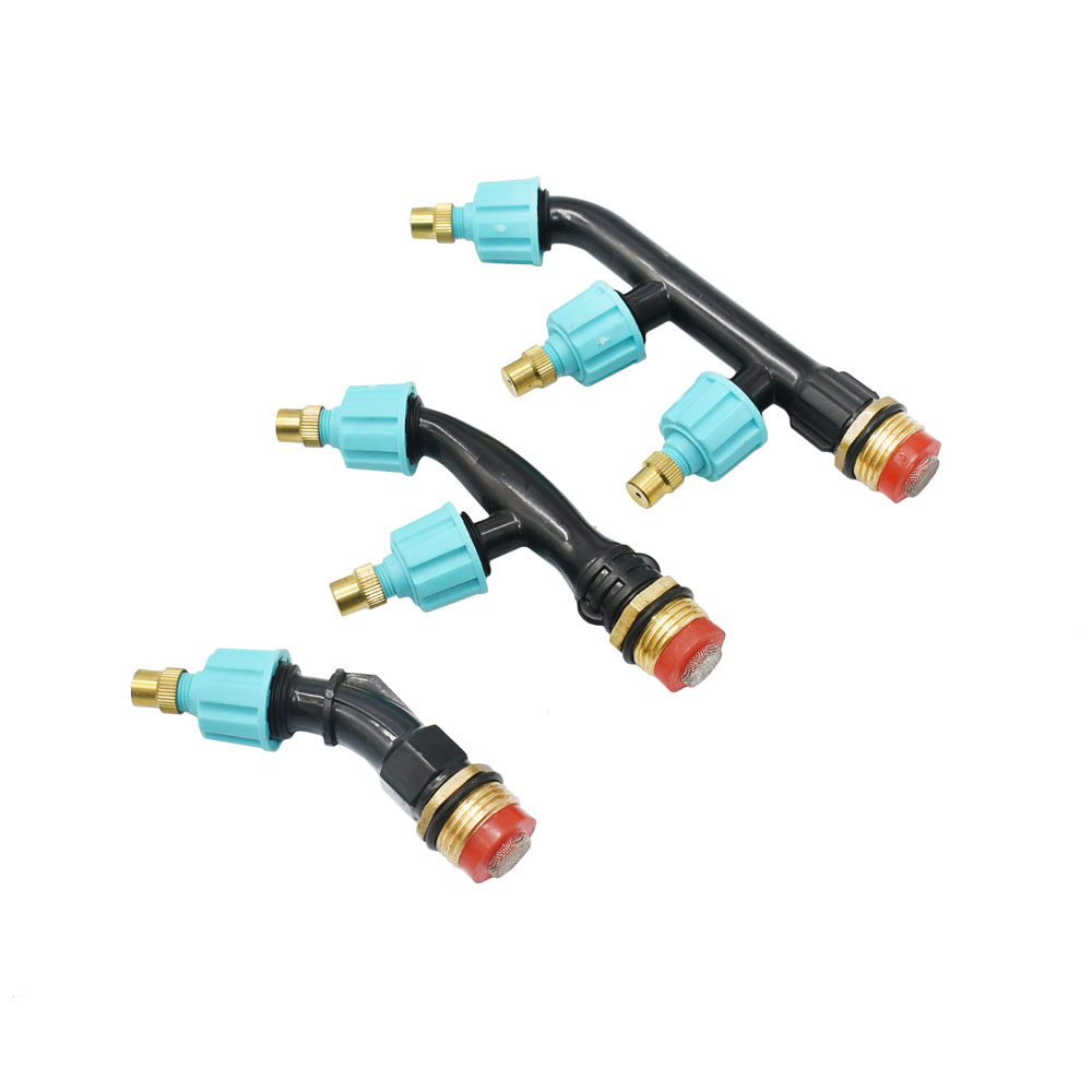 Landbrugs kobber forstøver sprøjtedyse enkelt/dobbelt/tre dysehoved pesticid sprøjtesprinkler med 1/4 1/2