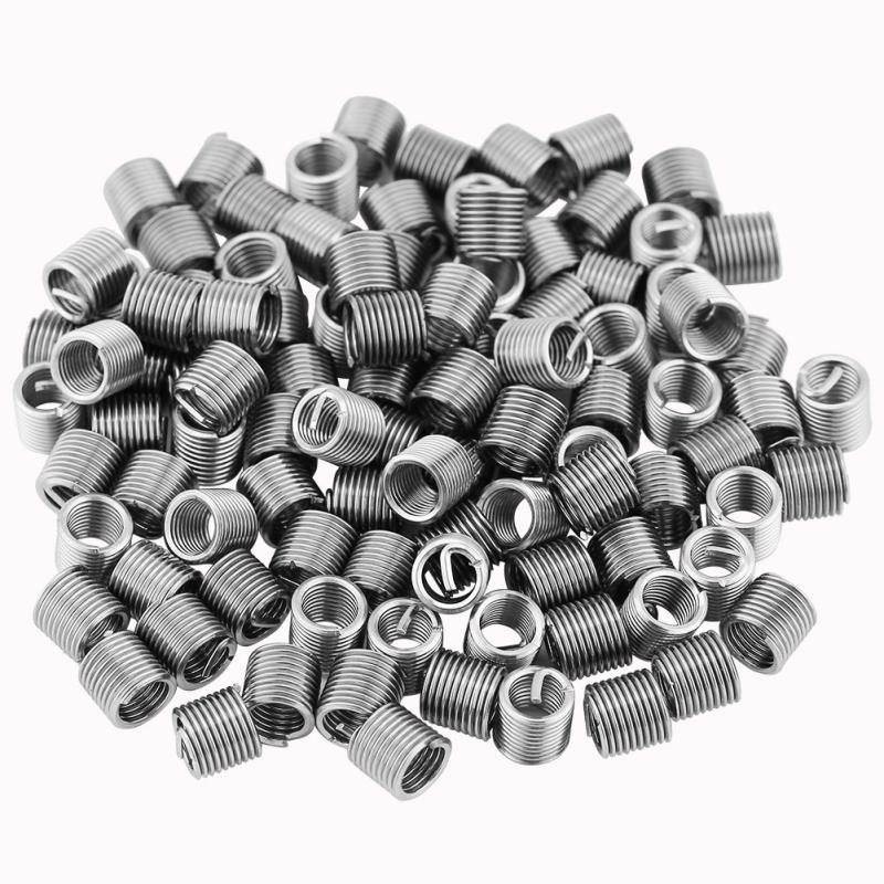 helicoil thread repair kit stainless steel insert for hardware repair tools 100 Pcs 304 Stainless Steel Wire Screw Sleeve