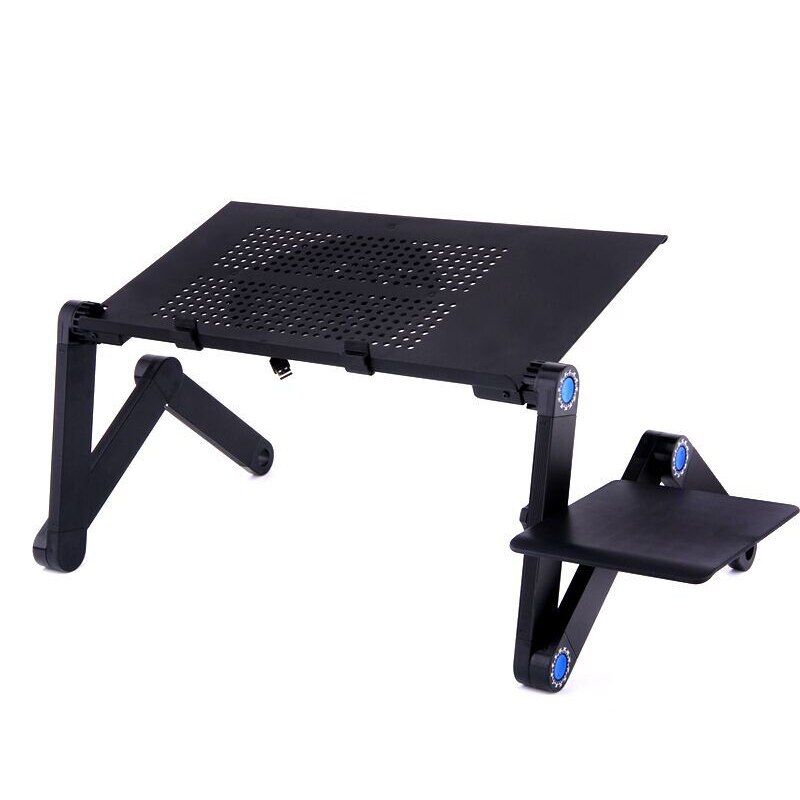 Aluminium laptop opvouwbare computerstandaard voor bed, multifunctioneel, draagbaar en ergonomisch laptopbureau gq