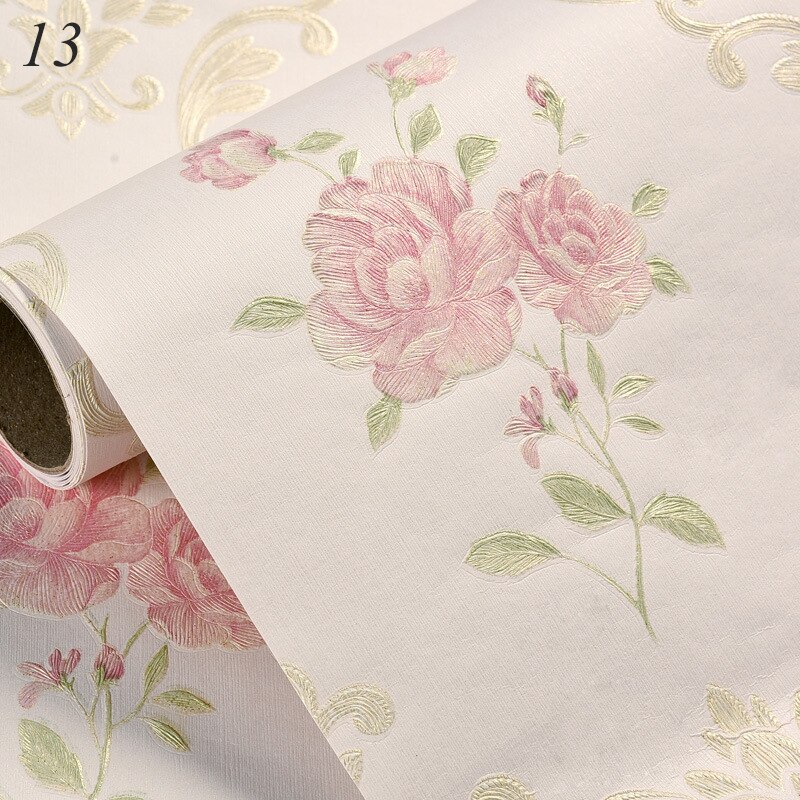 Luxury Embossed Damask Wallpaper 3D Self-adhesive Wallpaper Fine-pressed Non-woven Bedroom Living Room TV Background Wallpaper: 13