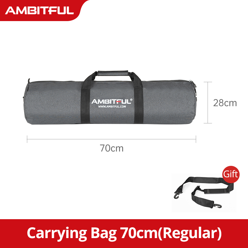 AMBITFUL Draagtas TB PRO 50/60/70//80/90/100/110/120/130/140 cm Gewatteerde Camera Monopod Statief Case Draagbare Schouderbanden: Oranje