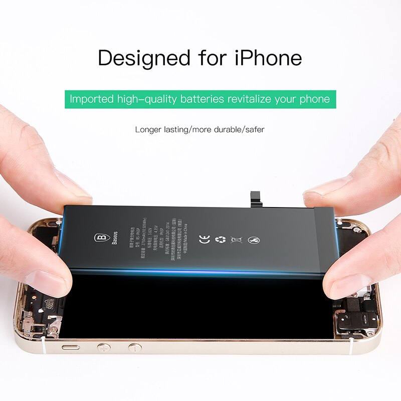 Baseus-batería Original de alta capacidad para iPhone XS Max, XR, X, herramientas de repuesto