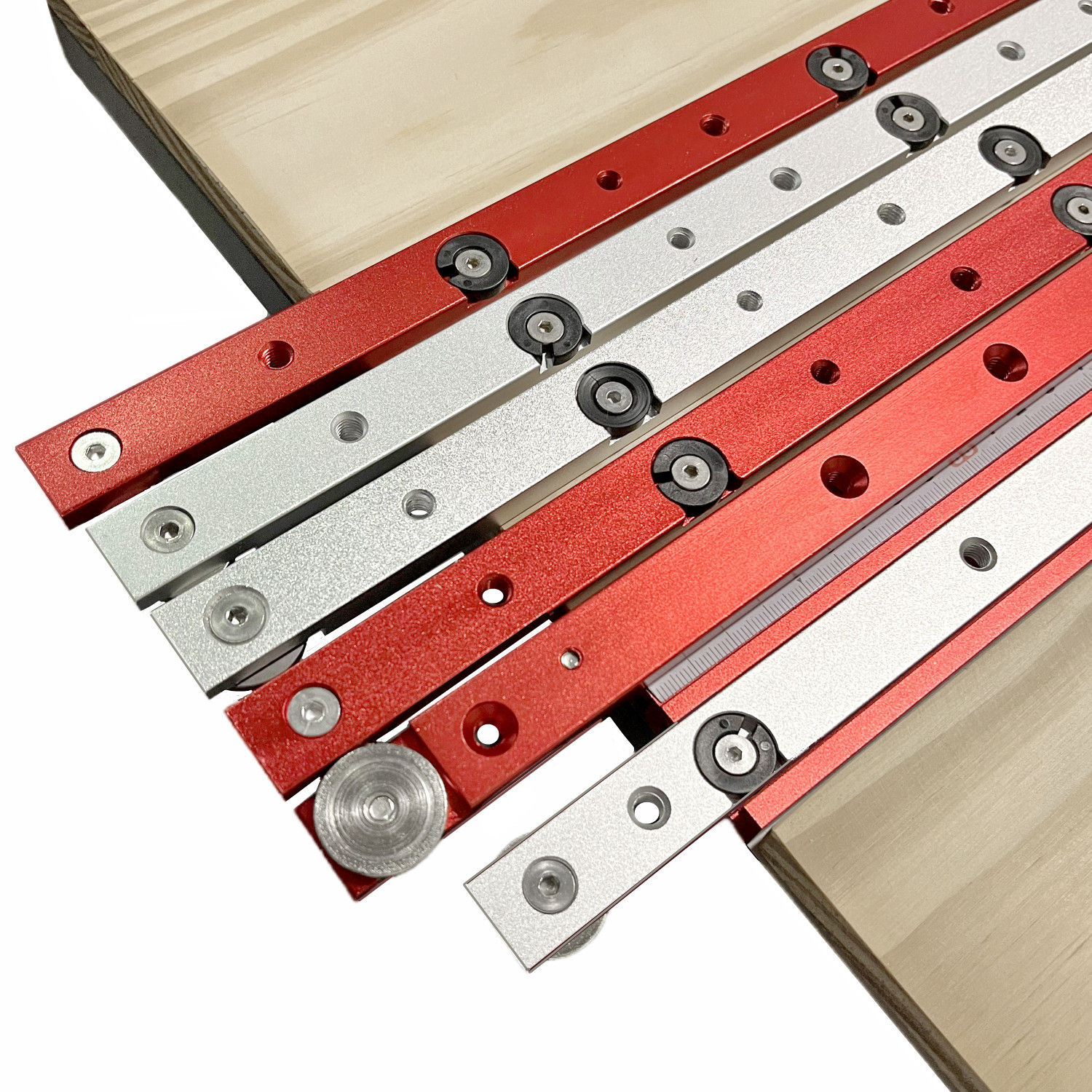 T Track Verstekstang Slider, Aluminium Verstekstang, Jig en Armatuur Bar Slider Tafelzaag Gauge Rod, T Slot Verstekmeter Slider