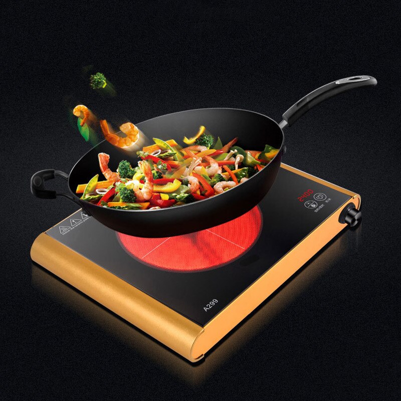 Electric Radiant Cooker 2500W Induction Cooker Electric Stove Household Cooking Machine Light Wave Stove Radiant Cooker