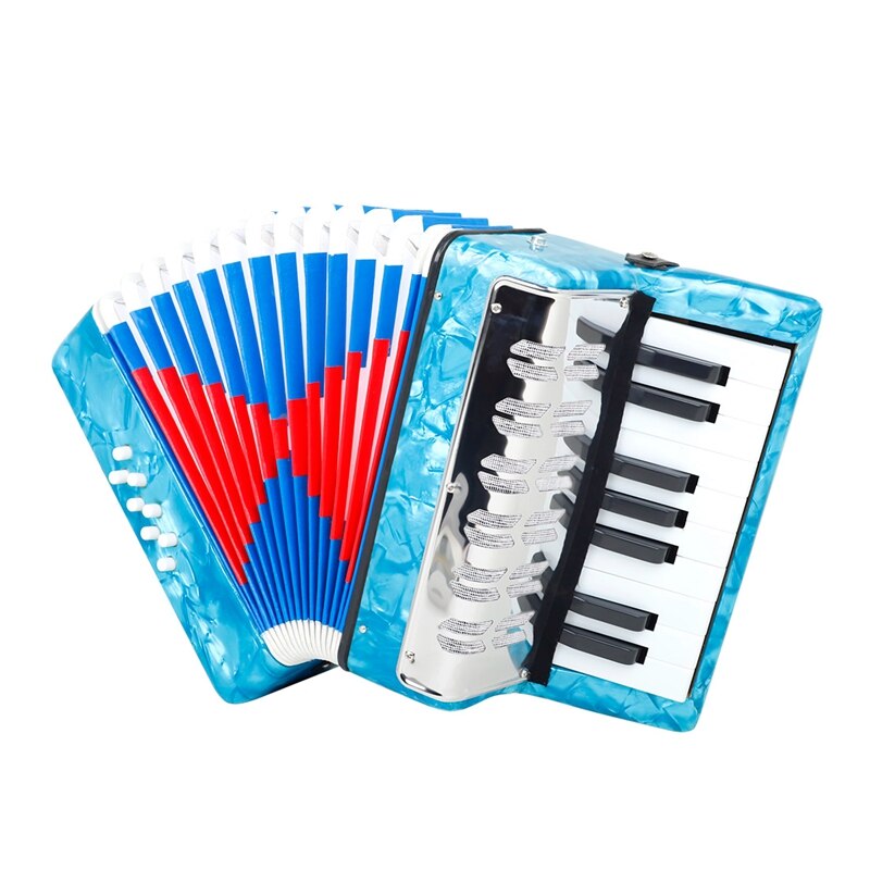 SEWS-Kids Accordion, 17 Keys 8 Bass Piano Accordion, Mini Musical Instruments for Early Childhood Teaching