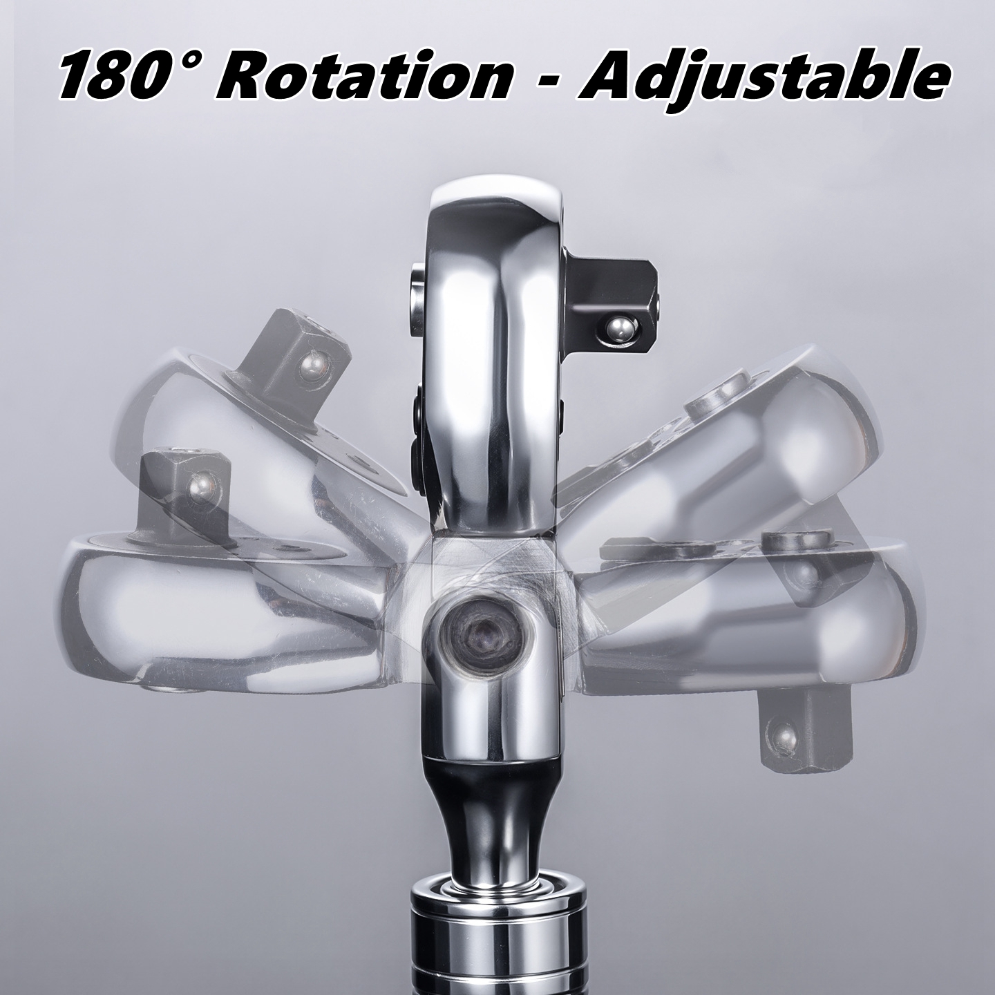 Drive Socket Drive Standaard ratelsleutel, 1/4,3/8,1/2 inch flexibele 72-tands uitschuifbare telescopische dopsleutel