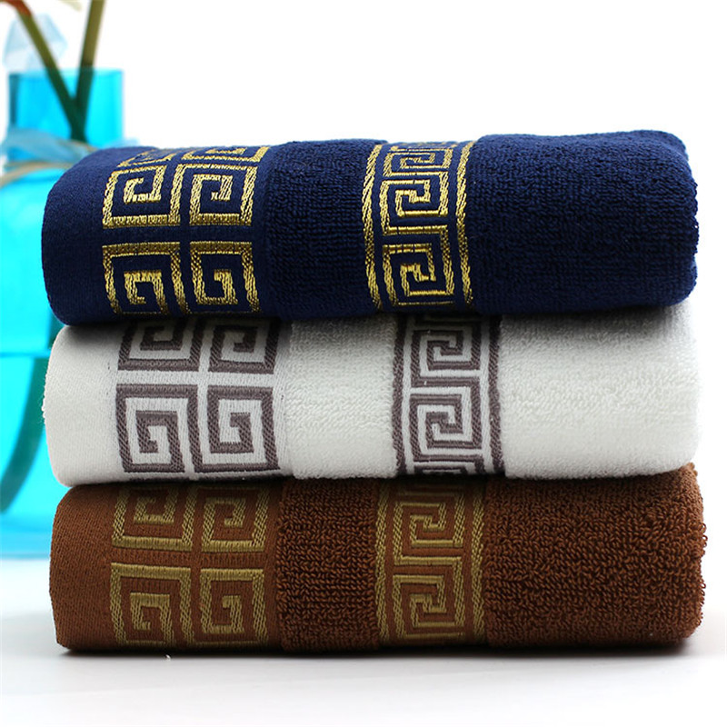 100% Katoenen Geborduurde Handdoek Sets Bamboe Beach Badhanddoeken voor Volwassenen Luxe Zacht Gezicht Handdoeken 35*75 cm