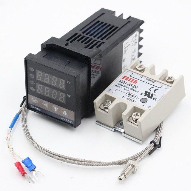 Digital PID Multiple input Economical Temperature Controller Thermostat Universal Input Relay Output REX-C100: B